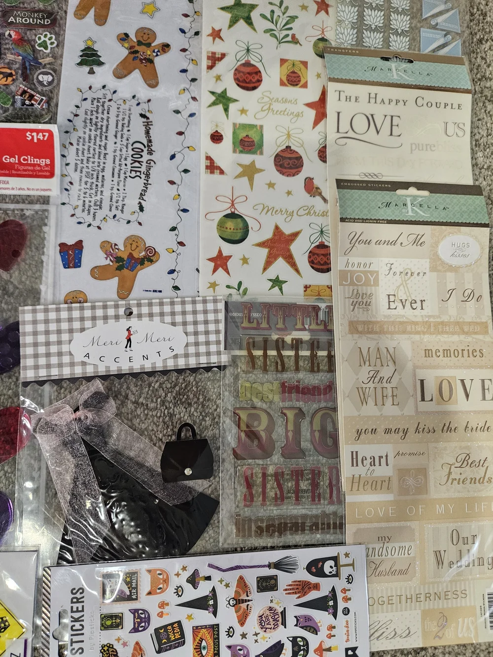 Assorted Craft Sticker Collection - Multicolor Decorative Sheets